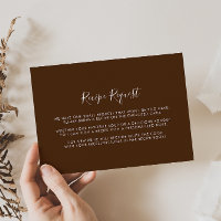 Demande de recette de Mariage blanc Brown minimali