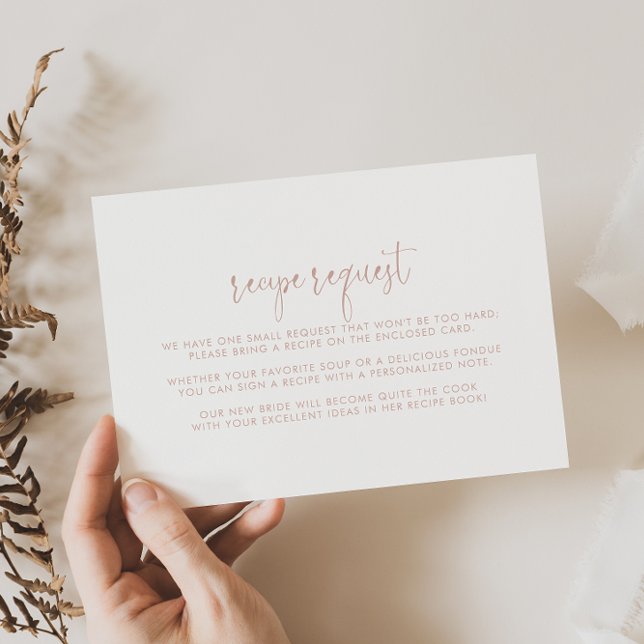 Carte D'accompagnement Demande de recette de mariage en écriture fantaisi (Créateur téléchargé)