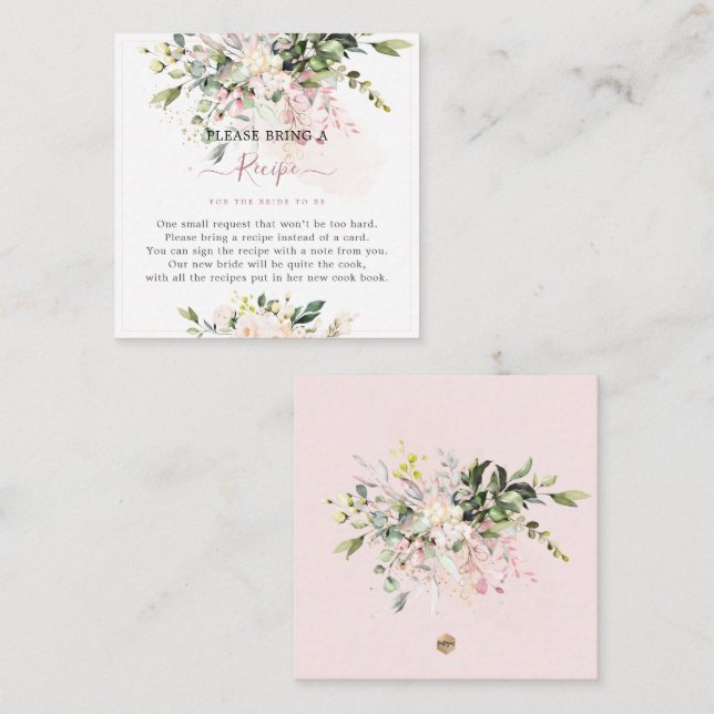 Carte D'accompagnement Demande de recette d'eucalyptus gomme rose H2 (Devant / Derrière)