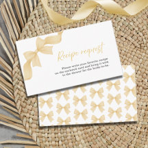Demande de recette pour la fête de mariage de Gold