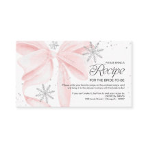 Demande de recette pour une douche de mariée hiver