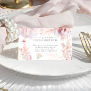 Carte D'accompagnement Demande de recette pour une fête de mariage nautiq