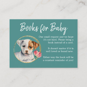 Carte D'accompagnement Demande de réservation Baby shower Chien Chien