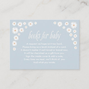 Carte D'accompagnement Demande de réservation Boho Daisy Baby shower cart