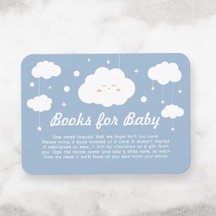 Carte D'accompagnement Demande de réservation de Baby shower Blue Cloud