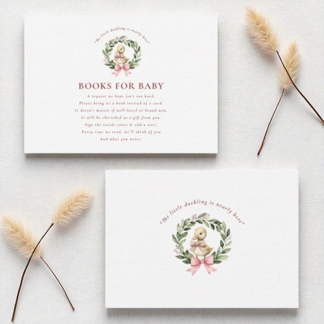 Carte D'accompagnement Demande de réservation de Baby shower de canard mo (Créateur téléchargé)