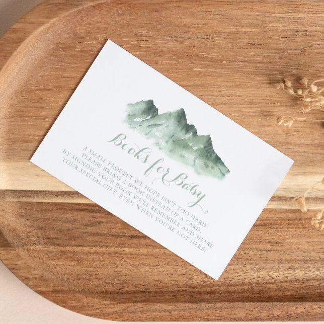 Carte D'accompagnement Demande de réservation de Baby shower de Green Mou (Créateur téléchargé)