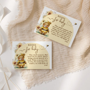 Carte D'accompagnement Demande de réservation de Baby shower Little honey