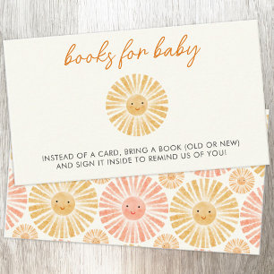 Carte D'accompagnement Demande de réservation de Baby shower Little Sunsh