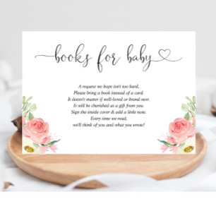 Carte D'accompagnement Demande de réservation de baby shower pour fille r