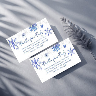 Carte D'accompagnement Demande de réservation de baby shower pour la neig