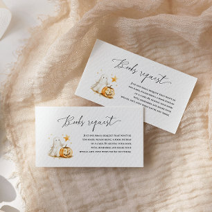 Carte D'accompagnement Demande de réservation de Citrouille Halloween Cut