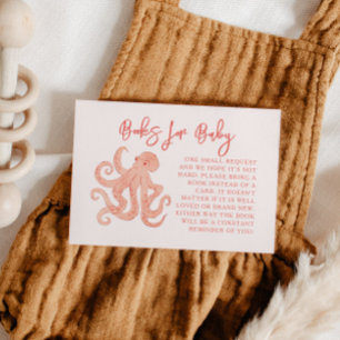 Carte D'accompagnement Demande de réservation de pieuvre rose