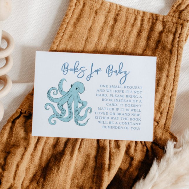 Carte D'accompagnement Demande de réservation d'octopus bleus (Créateur téléchargé)