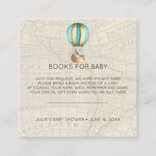 Carte D'accompagnement Demande de réservation | Insertion de Baby shower  (Devant)