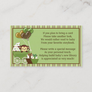 Carte D'accompagnement Demandes de réservation pour le transport de singe