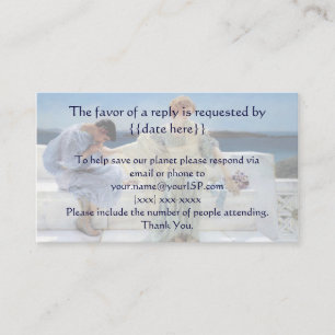 Carte D'accompagnement Demandez-moi plus par Alma Tadema Wedding RSVP