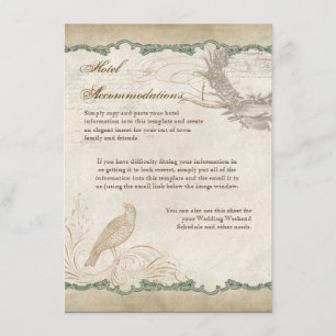 Carte D'accompagnement Dentelle Vintage des Inséparables français - Apple