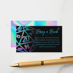 Carte D'accompagnement Dés de JDR   Demande de livre Holo Fantasy PnP pou