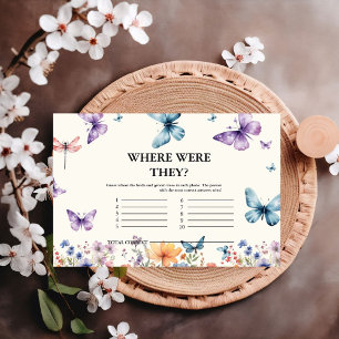 Carte D'accompagnement Des papillons à vie où étaient-ils Jeux nuptiaux