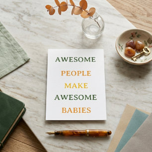 Carte D'accompagnement Des Personnes Formidables Font Des Bébés Formidabl