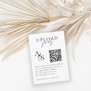 Carte D'accompagnement Des photos ! Photo, QR-Code, Mariage