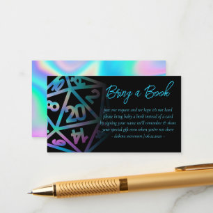 Carte D'accompagnement Dés RPG   Demande de carnet de tablettes Holo Imag