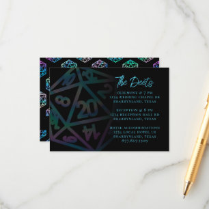 Carte D'accompagnement Dés RPG   Holo Imaginaire Tabletop Détails au clie