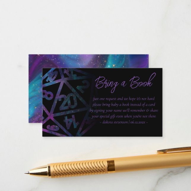 Carte D'accompagnement Dés RPG | Nabubula Imaginaire Tabletop Books Deman (Devant/Arrière en situation)