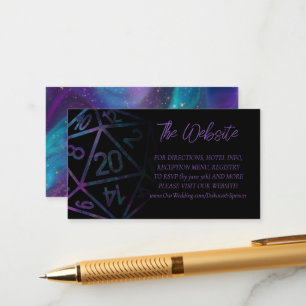 Carte D'accompagnement Dés RPG   Nebula Imaginaire Tabletop Gamer Website