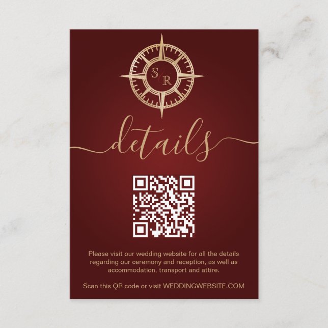 Carte D'accompagnement Description du code QR du port de destination (Devant)