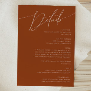 Carte D'accompagnement Désert de Whimsical   Détails Terracotta