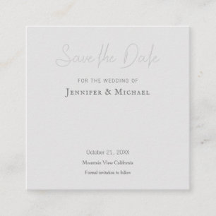 Carte D'accompagnement Design professionnel mariage Moderne Enregistrer l