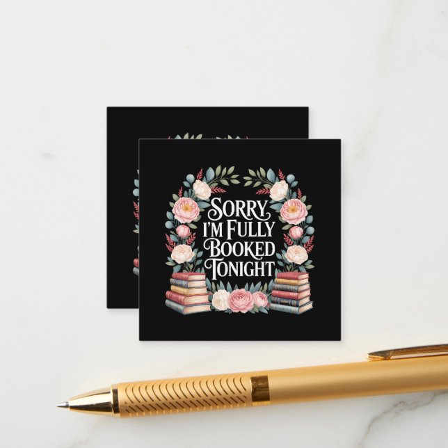 Carte D'accompagnement Désolé, je suis complet ce soir  (Devant/Arrière en situation)