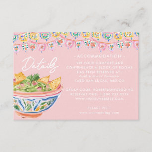 Carte D'accompagnement Destination Mariage Pink Mexico