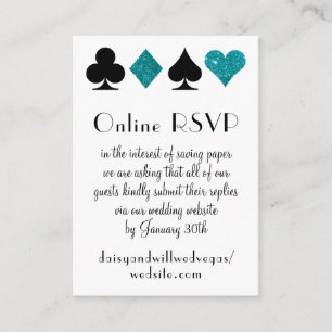 Carte D'accompagnement Destiny Las Vegas Mariage en ligne RSVP Parties sc