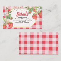 Détails de fête d'anniversaire de fraise douce aux