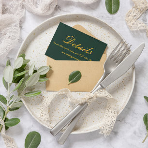 Carte D'accompagnement Détails de l'événement