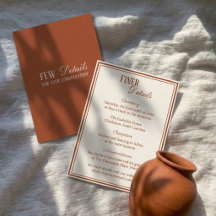 Détails de mariage à l'ancienne en terre cuite