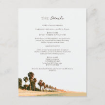 Détails de mariage à Malibu Palm Beach au coucher 