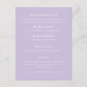 Carte D'accompagnement Détails de mariage au blason de monogramme floral