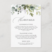 Détails de mariage au eucalyptus avec écriture mod
