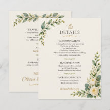 Détails de mariage au jardin de roses ivoire éléga
