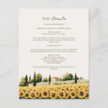 Détails de mariage au tournesol de la campagne tos