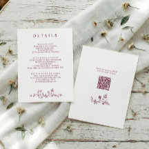 Détails de mariage au vin floral français vintage