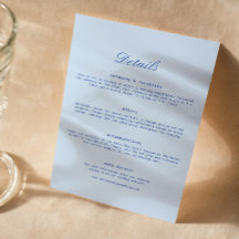 Détails de mariage bleus