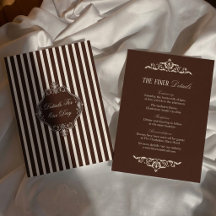 Détails de mariage chic brun foncé d'argent vintag