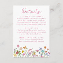 Détails de Mariage de Jardin Fantaisiste à Fleurs 