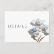 Détails de mariage de lys stylisé 3D