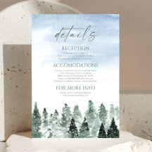 Détails de mariage Élégants Sapins de neige d'hive
